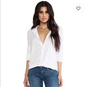 COPY - Michael Stars jersey high low long sleeve shirt